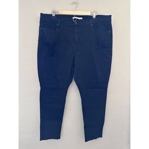 Levis Womens 711 Skinny Jeans Size 20W Black Casual Everyday Denim Workwear